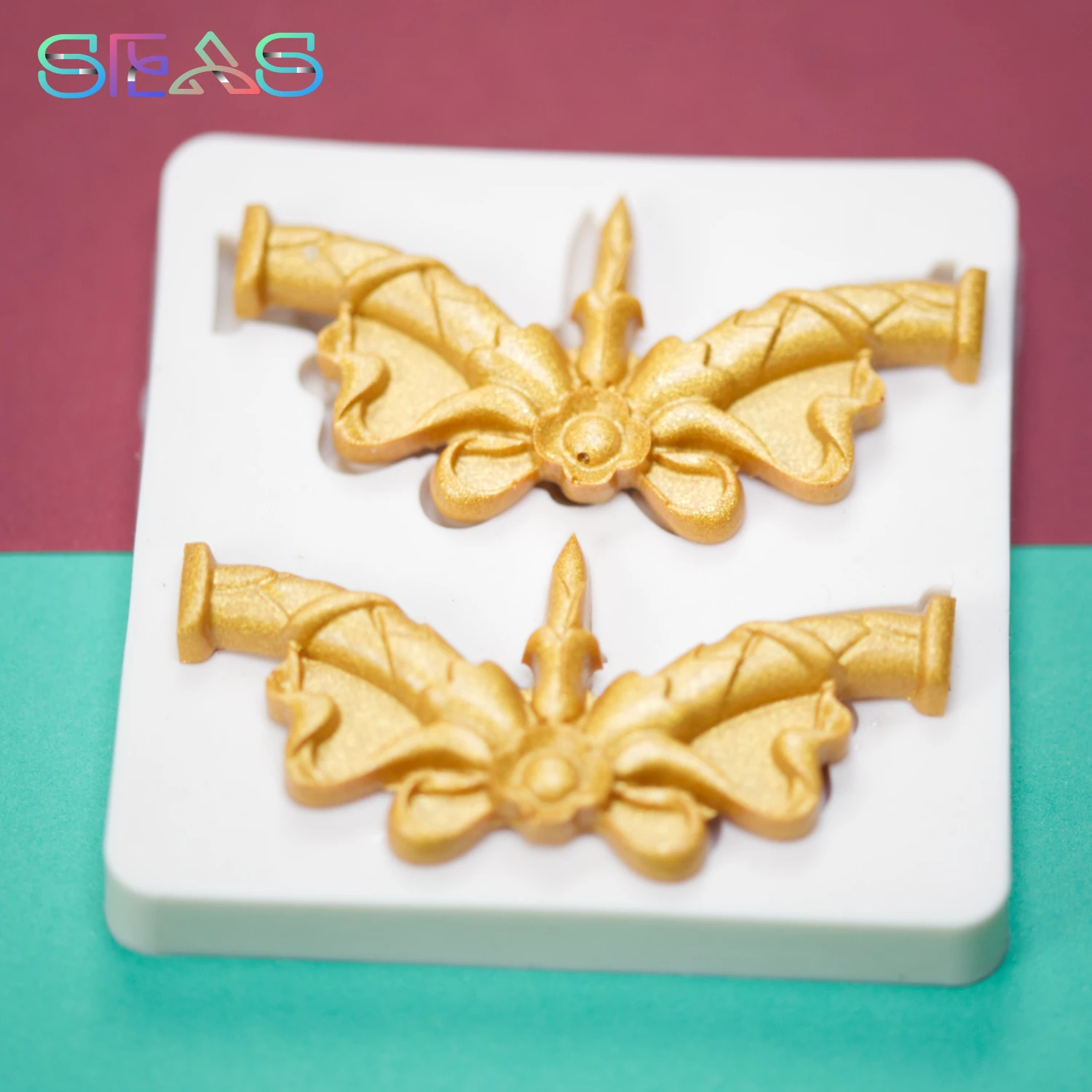 

Bow-knot Silicone Mold Decorate HandworkBaking Molds Silicone Molds Desserts Tools Fondant Molds Colorful Soft Dessert