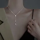 Женское колье из серебра 925 пробы, с кисточкой и бантом