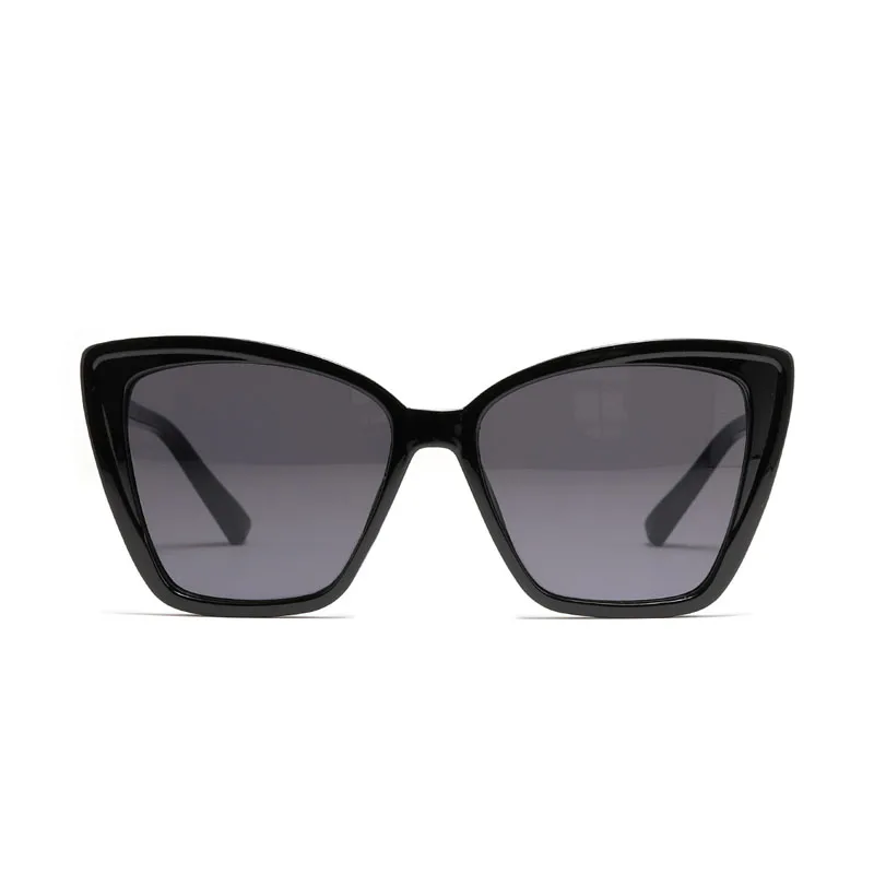 

Women sunglasses 2021 Ladies Retro Big Luxury Black Mirror cat eye Sun Glasses Women Metal frame Vintage oversized sunglasses