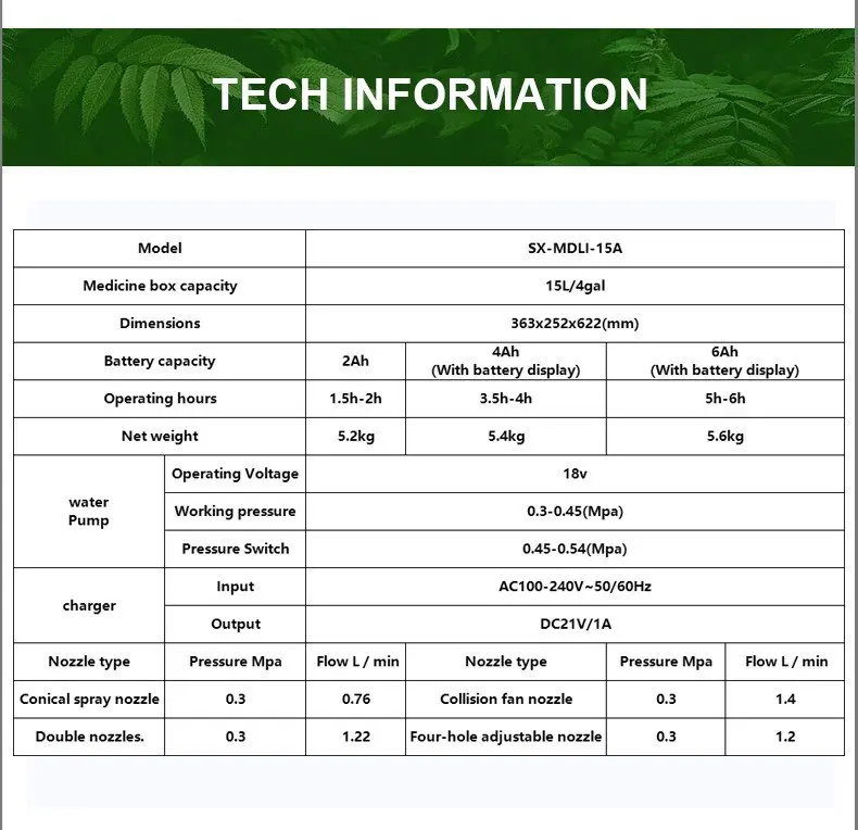 

US Service - Portable Cordless Electric Disinfection Spray Backpack