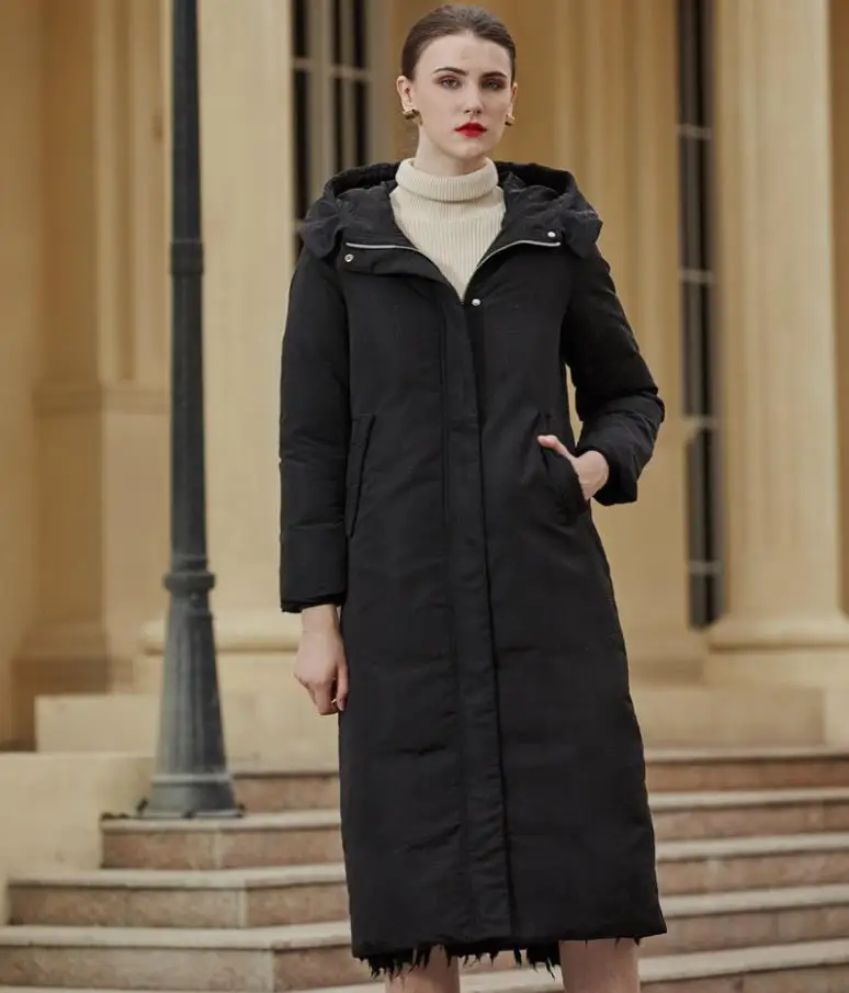 

Пуховик женский, зимний, толстый, с капюшоном, из бархата, длинный, wq698