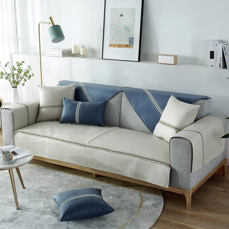 Чехол для дивана из искусственной кожи водонепроницаемый нескользящий чехол