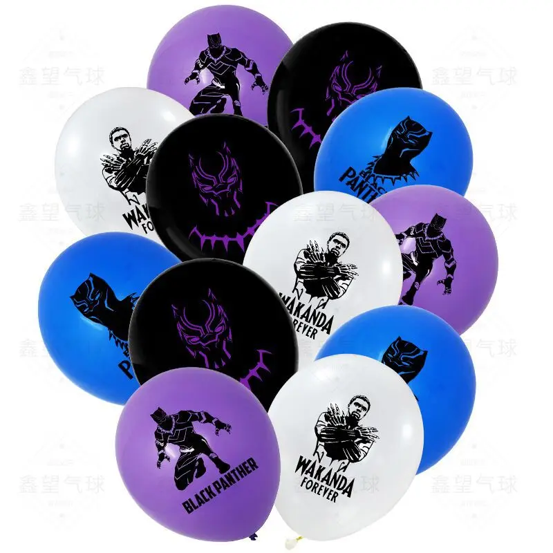 

The Avengers Super Hero Birthday Black Panther Party Latex Balloon Kids Birthday Party Decoration Baby Shower Supplies Globos