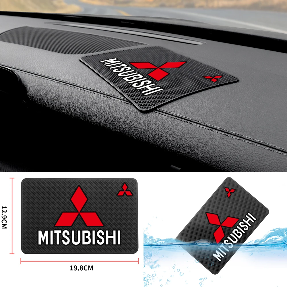 

Car Styling Dashboard Non Slip Pad Phone Holder Anti-skid Silicone Mat For Mitsubishi Ralliart Lancer Lancer EX Outlander ASX