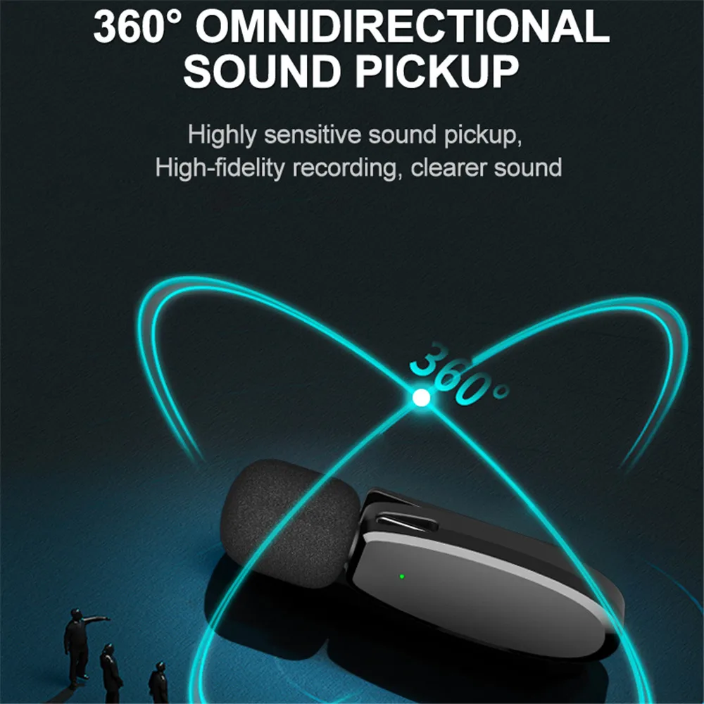 

Wireless professional type-c lavalier microphone portable audio and video recording microphone
