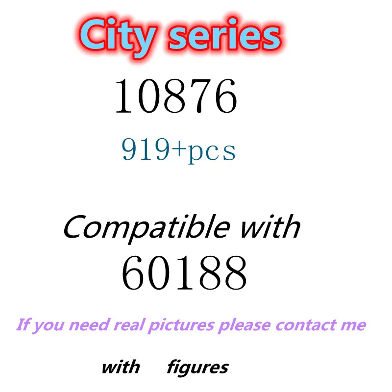 

919pcs 10876 Building Block Toy City Series 60188 Assembled Building Block Children's Toy Gifts