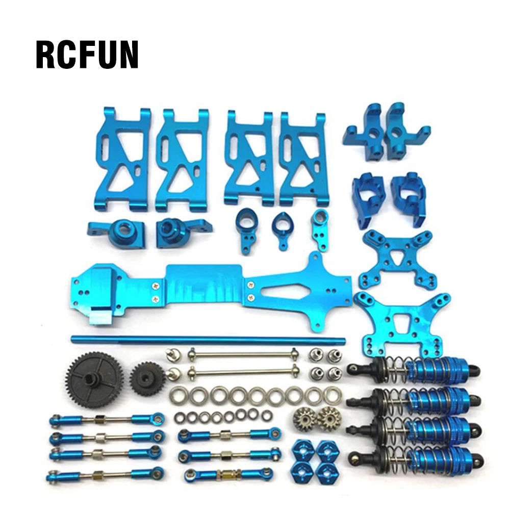 

1 комплект 1/14 RC Car WLtoys 144001 обновленный металлический полный комплект для обновления запасные части C сиденье рулевая чашка поворотный рычаг ...