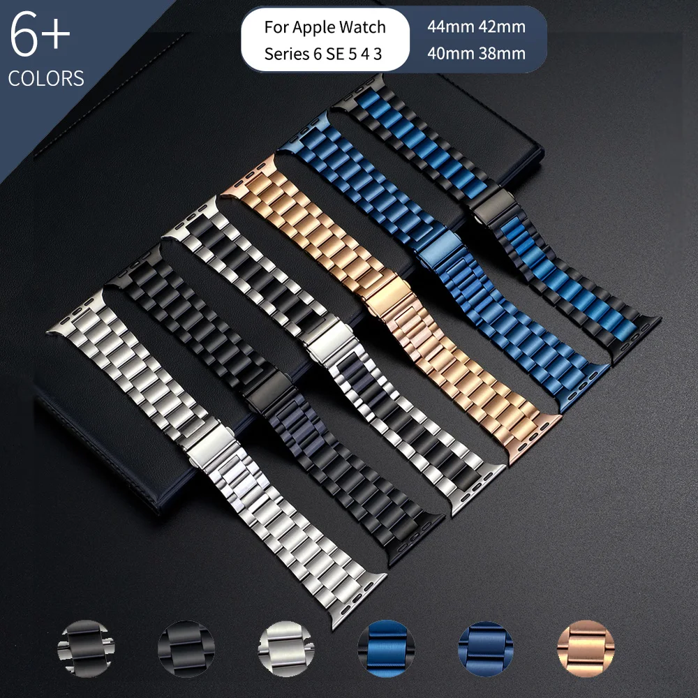

For Apple Watch band Ultra Thin Stainless Steel Metal Strap Series 6 44mm 40mm for iWatch 6 5 4 3 42mm 38mm Bracelet Watchbands