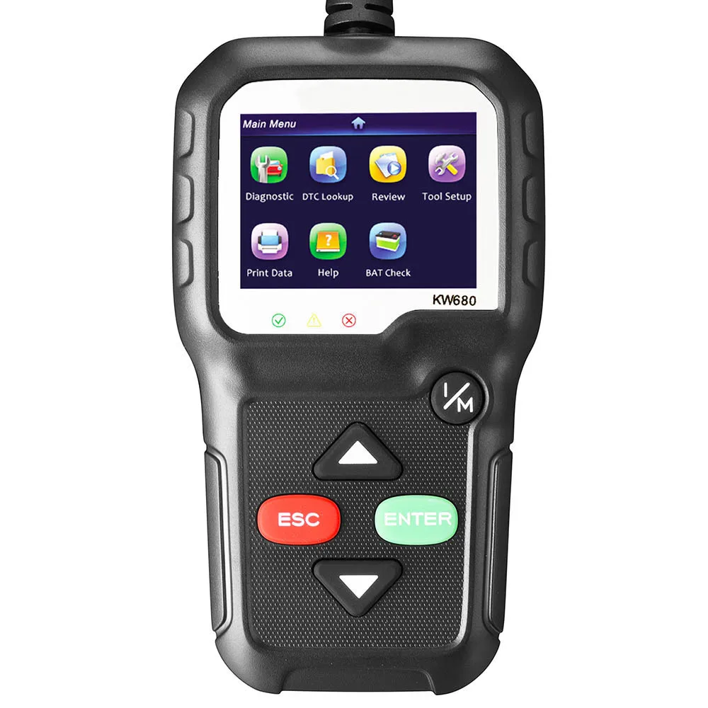 OBD2 сканер OBD диагностический автомобильный инструмент KW680 чтение кодов ошибок