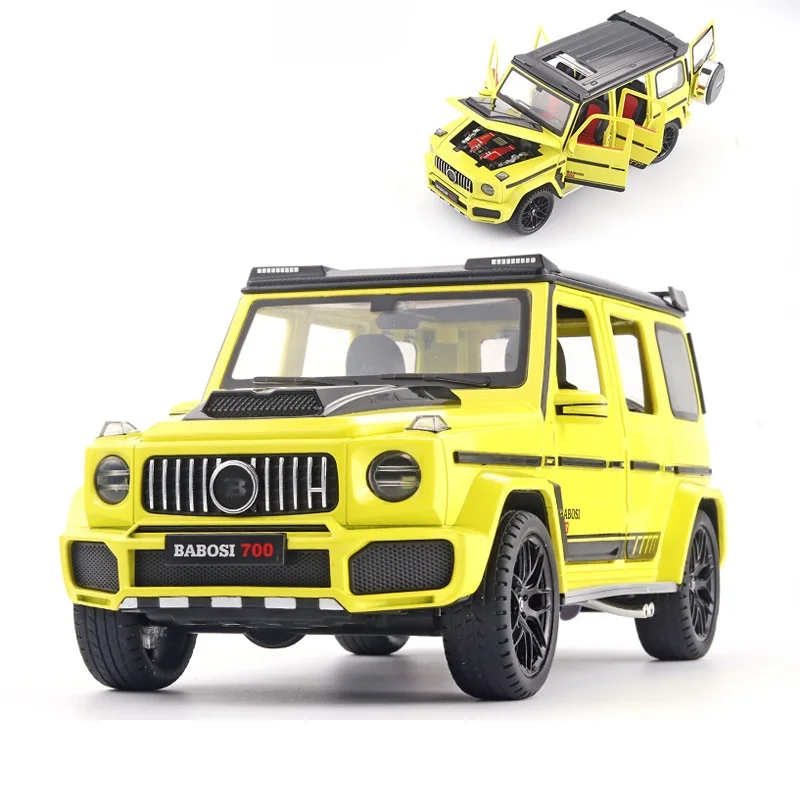 

1:18 Diecast Car Model Big G700 Collectible Openable Doors Pink Color 27Cm Length Gift For Kids