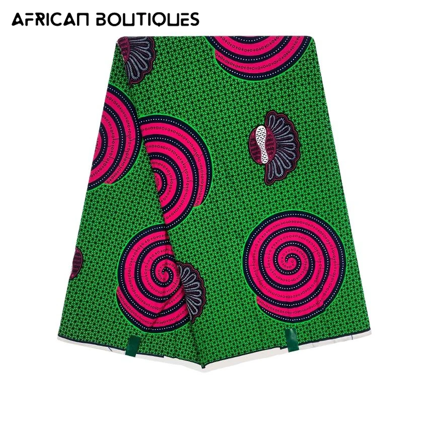 

Ankara Africa Printed Batik Fabric Real Wax Patchwork Sewing Dress Material Artwork Accessory 6Yard High Quality 100% cotton