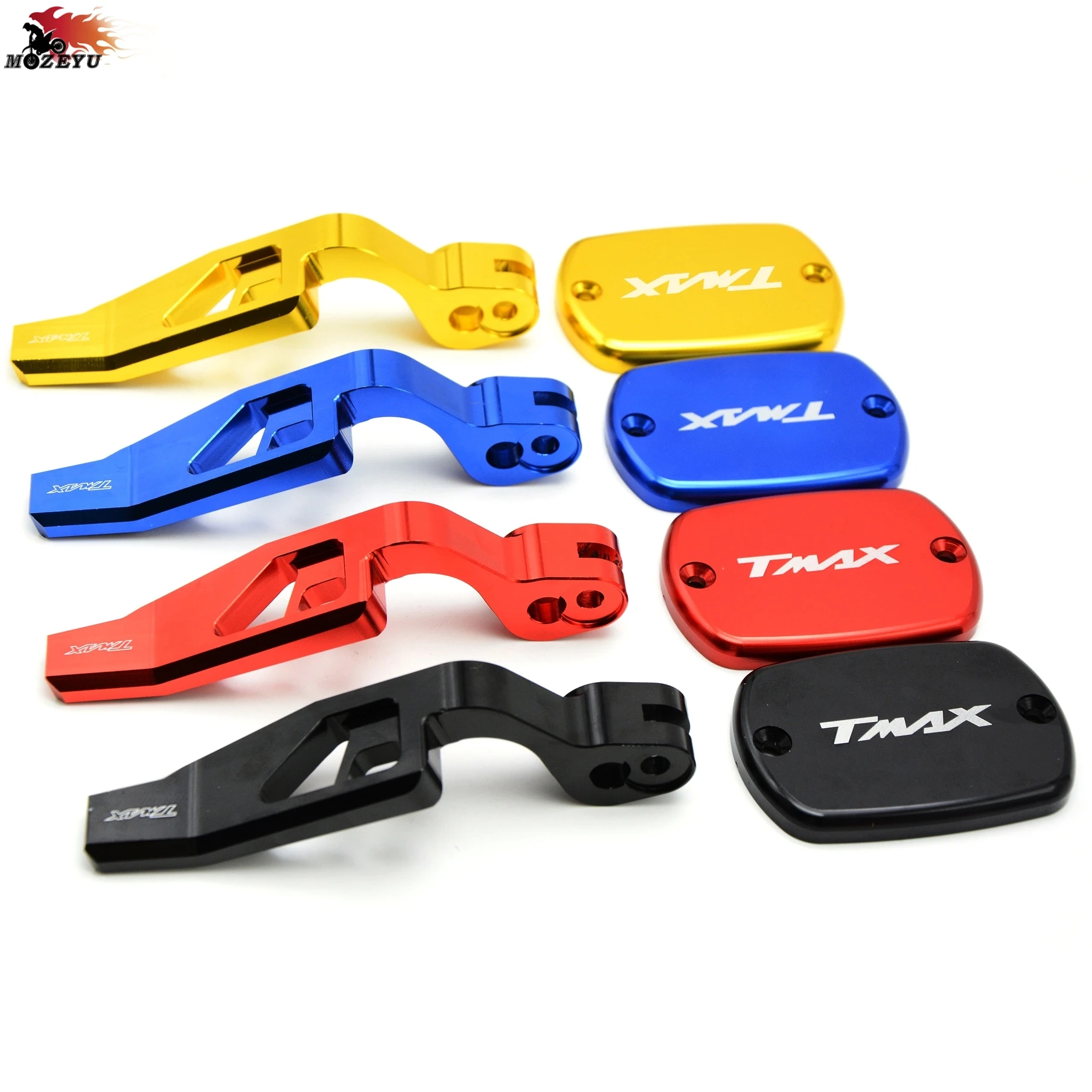 

Motorcycle CNC Front Brake Clutch Pump Cover&Hand parking brake lever For Yamaha TMAX 500 T-MAX500 2008-2011 2010 2009 tmax500