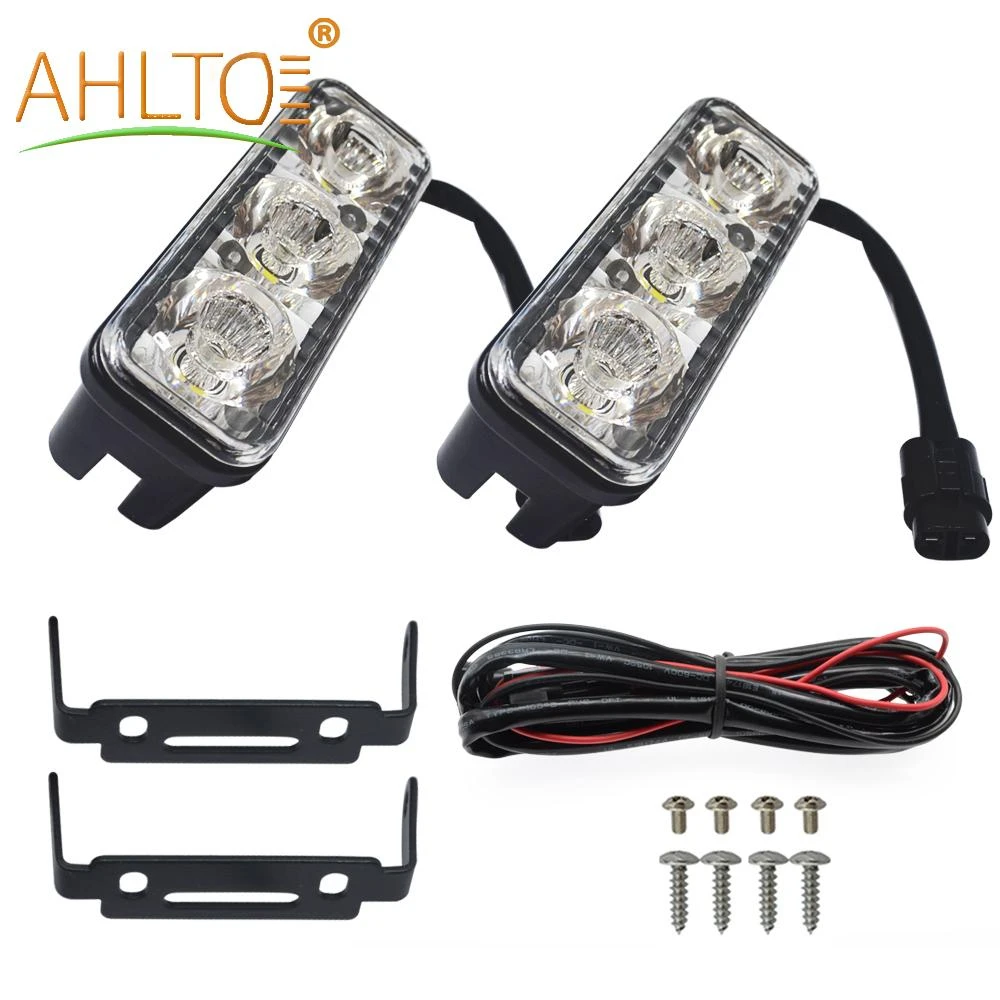 2X Автомобильные дневные ходовые светодиодные DRL Предупреждение ющие Led DC 12 80V 7000LM