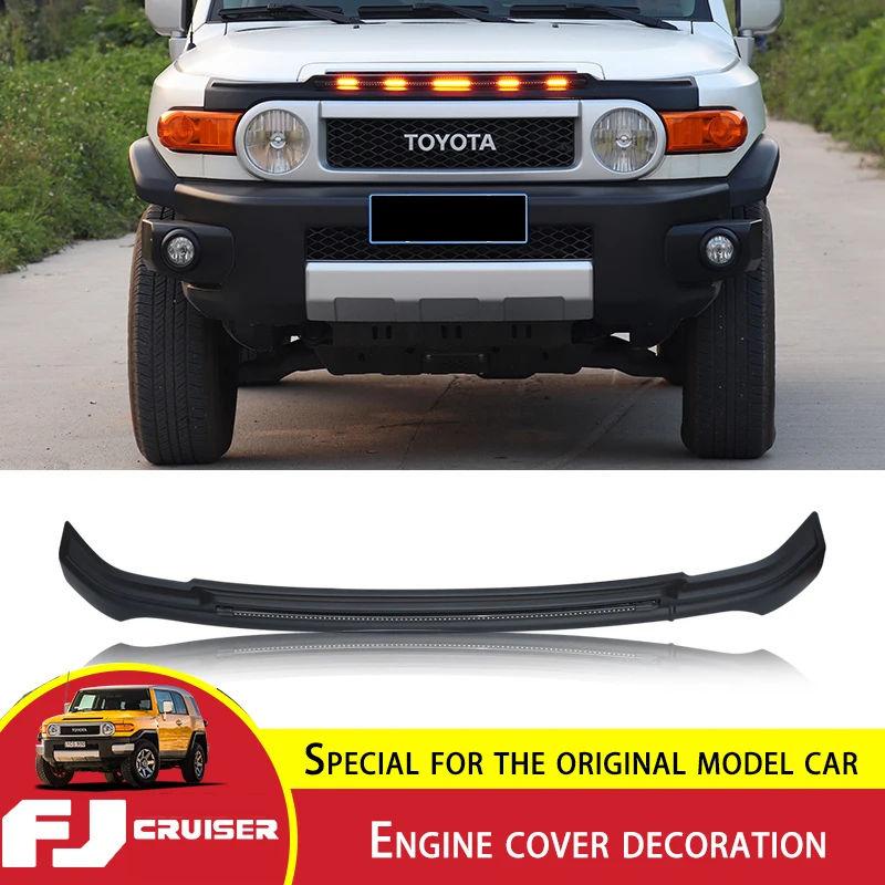 

Для Toyota FJ Cruiser крышка крышки украшения с подсветкой ABS аксессуары FJ Cruiser спойлер крышка Защитная отделка