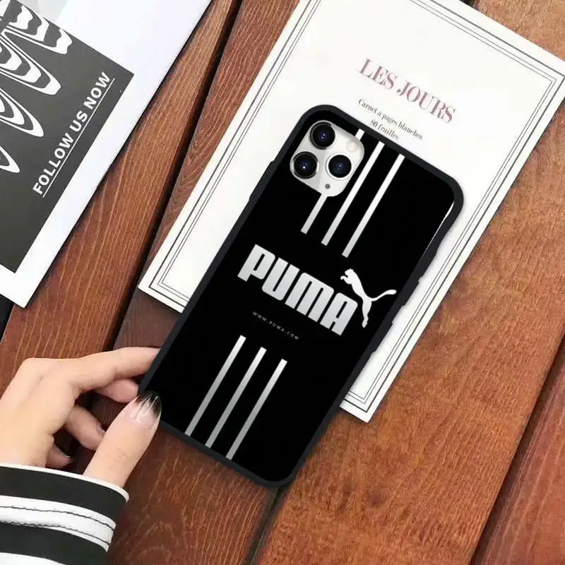 

Luxury Sports fashion brand PUMA high quality Phone Case funda for iPhone 11 12 pro XS MAX 8 7 6 6S Plus X 5S SE 2020 XR