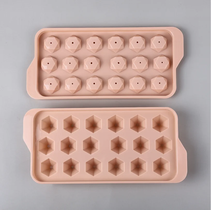 

Silicone Ice Tray Ice Hockey Mold Plastic Round Ice Mold Ice Box Household (2 Pieces)