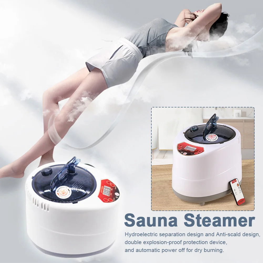 1000W 2L For Body Detox Portable Pot With Remote Control Stainless Steel Home Multifunction Sauna Steamer Spa Mist Moisturizing |