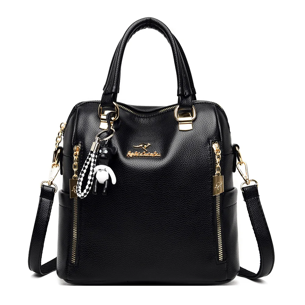 Многофункциональная дизайнерская женская сумка на плечо кожаный кошелек