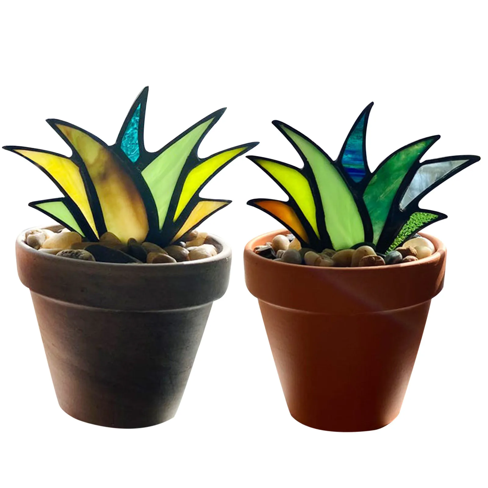 

Mini Colorful And Aloe Potted Plant Pot Potted Plant Decoration decoracin de habitacin