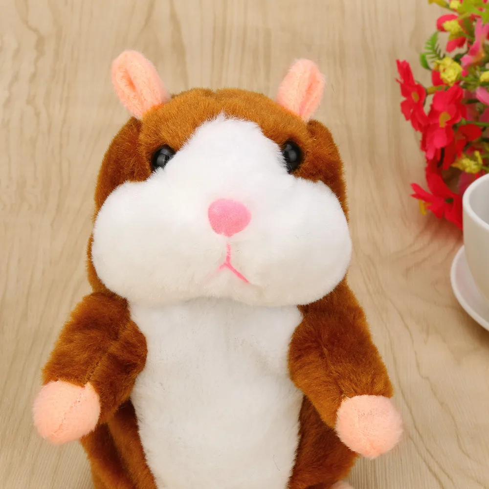 

Adorable Plush Toy Cartoon Kawaii Hamster Interesting Speak Talking Record Embrace Hamster Mouse Plush Kids Toys