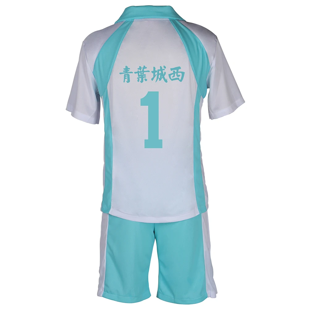 Haikyuu!! Cosplay Costume Aoba Johsai High School Oikawa Tooru Short sleeved sports shirt shorts Hot Sale Volleyball jerseys - купить по