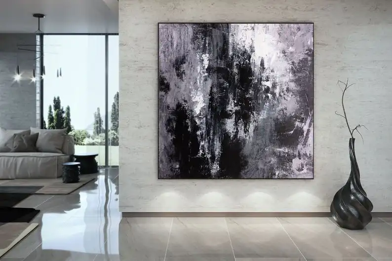 Очень большая настенная Палитра с ножом оригинальная Картина на холсте