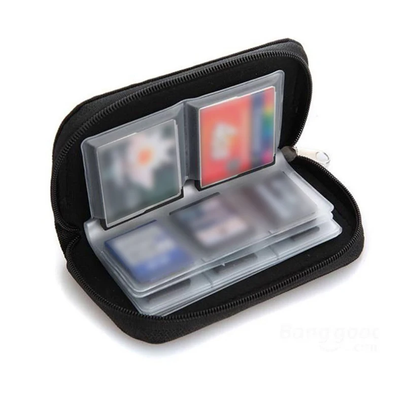 

1 Pc Memory Card Storage Bag Carrying Case Holder Mesh 22 Slots For SD/Micro SD Cards Game Accessories Memory Card Box