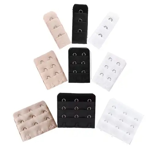 New Women'S Underwear Extension Buckle Bra Connection Button Growth 1/2/3 Rows Three Buckle Female Hook Intimates Accessories