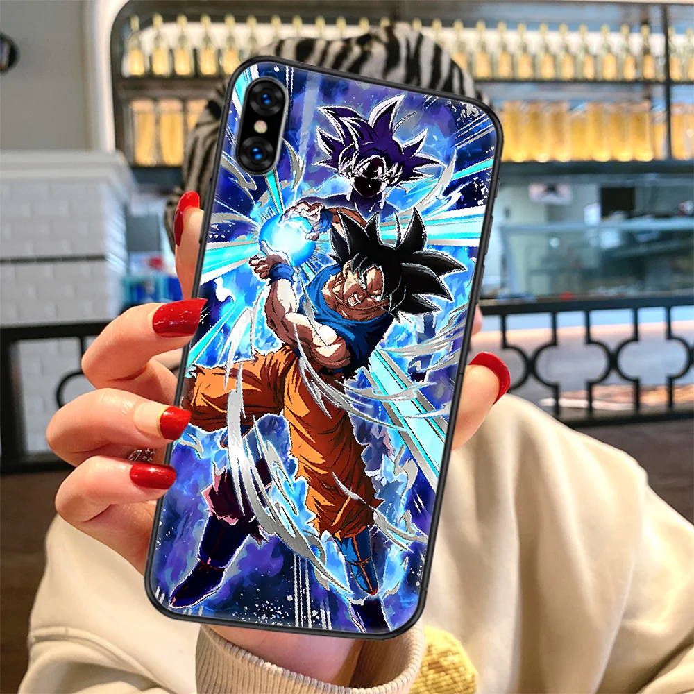 

D-Dragons Balls Gokus Phone Case Cover Hull For iphone 5 5s se 2 6 6s 7 8 12 mini plus X XS XR 11 PRO MAX black art back