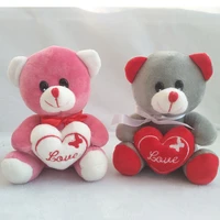 17cm one pair bear bouquet supply ornaments wedding window home party decoration supplies new year valentine plush bear gifts