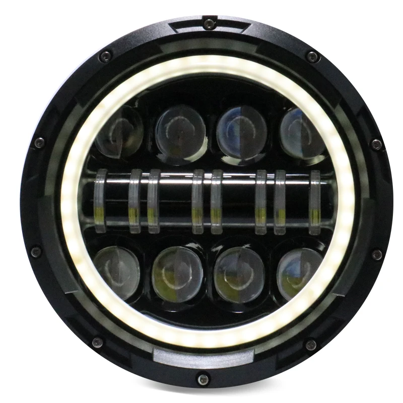 

Universal 7" LED Motorcycle Headlight DRL High /Low Beam Headlamp Running Light Head Light 12V For Harley Honda Yamaha Suzuki