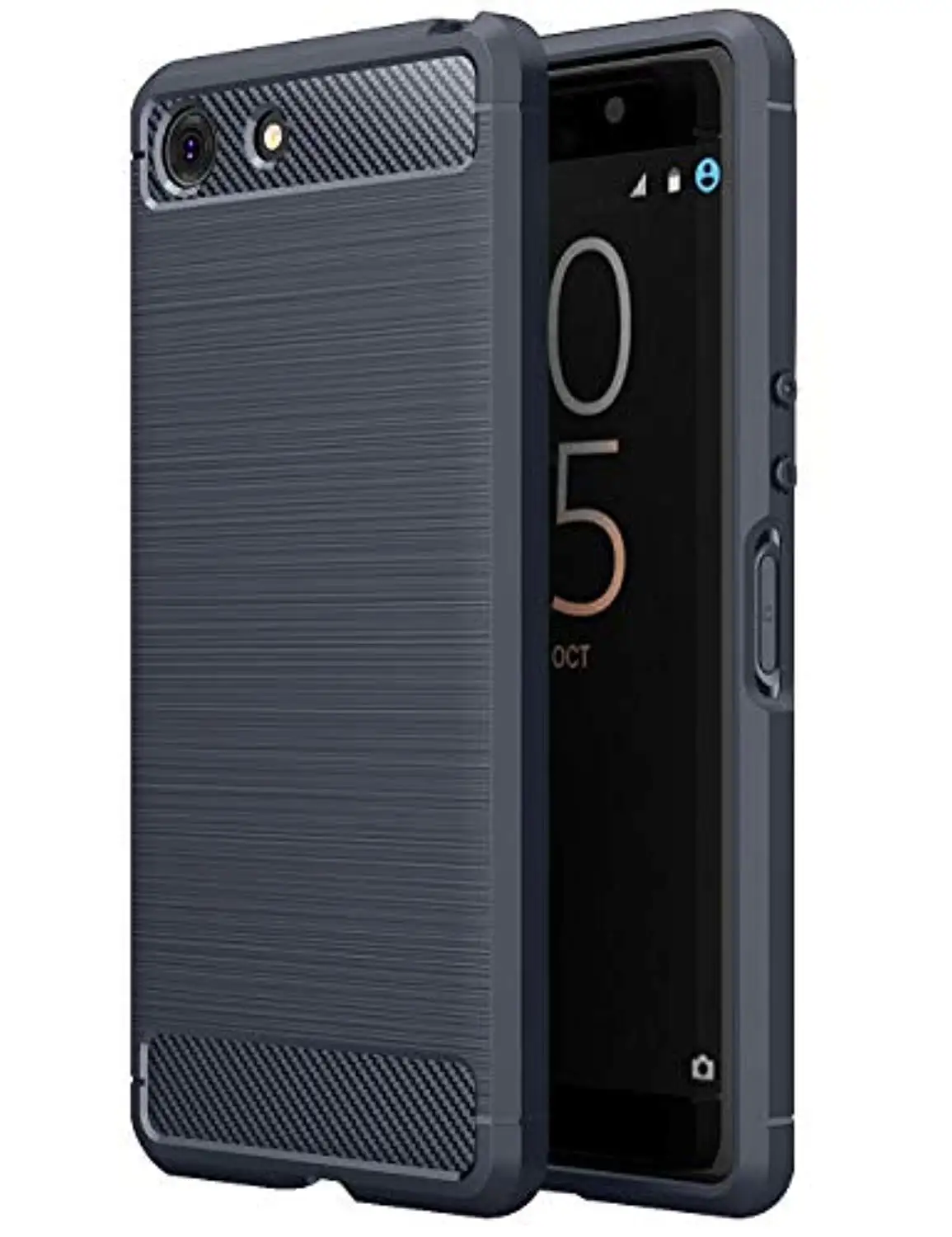 Силиконовый чехол из углеродного волокна для sony XZ4 Compact XZ3 XZ2 XZ1 XA3 Ultra XA2 XA1 Plus Xperia 1 2 10
