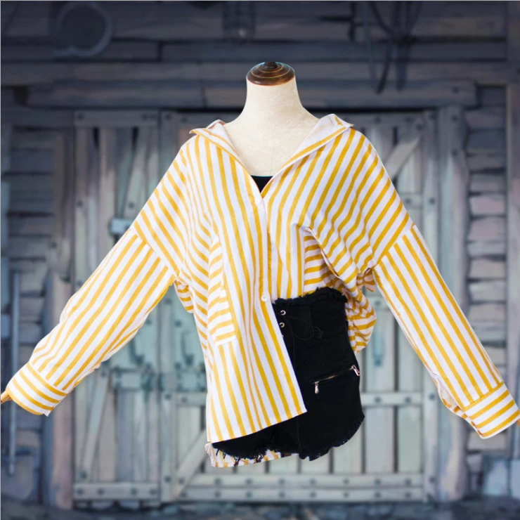 

Himiko Toga Harajuku Lolita Yellow Blue Skirt Hot Pants Cosplay Costume Boku no Hero My Hero Academia Street Girl Anime Props