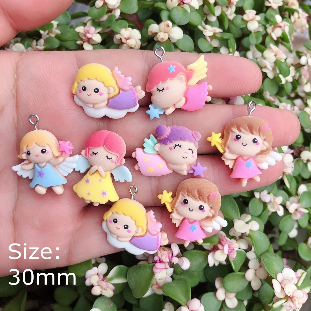 Kawaii Ангел подвески для Ювелирные изделия изготовление браслетов ожерелье серьги