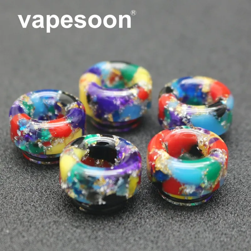 

10pcs High quality 810 Drip Tip resin wide driptip Ecigarette wide bore Mouthpieces for Vape Tank Vaporizer Atomizer