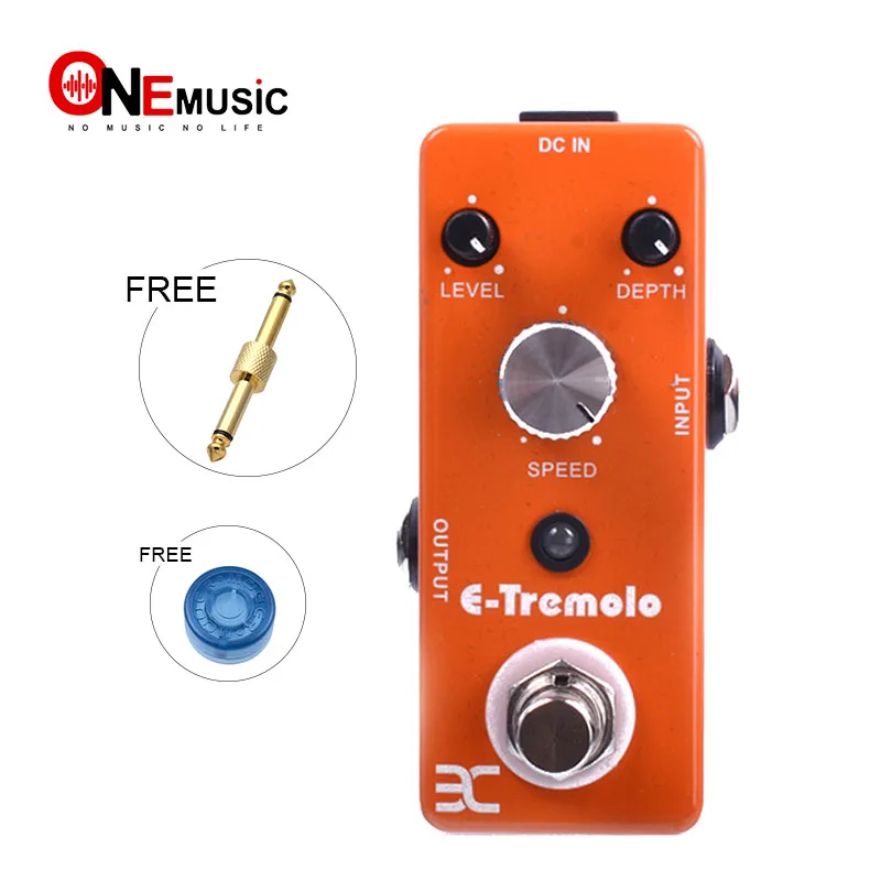 EX New T-Cube педаль E-Tremolo гитарные педали эффектов TC-43 металлический корпус+ Бесплатный разъем