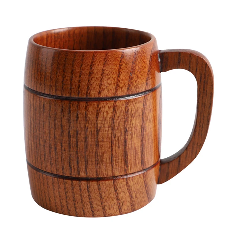 500 мл деревянный пивной Чай Кофе чашка стакана воды теплозащитные вечерние
