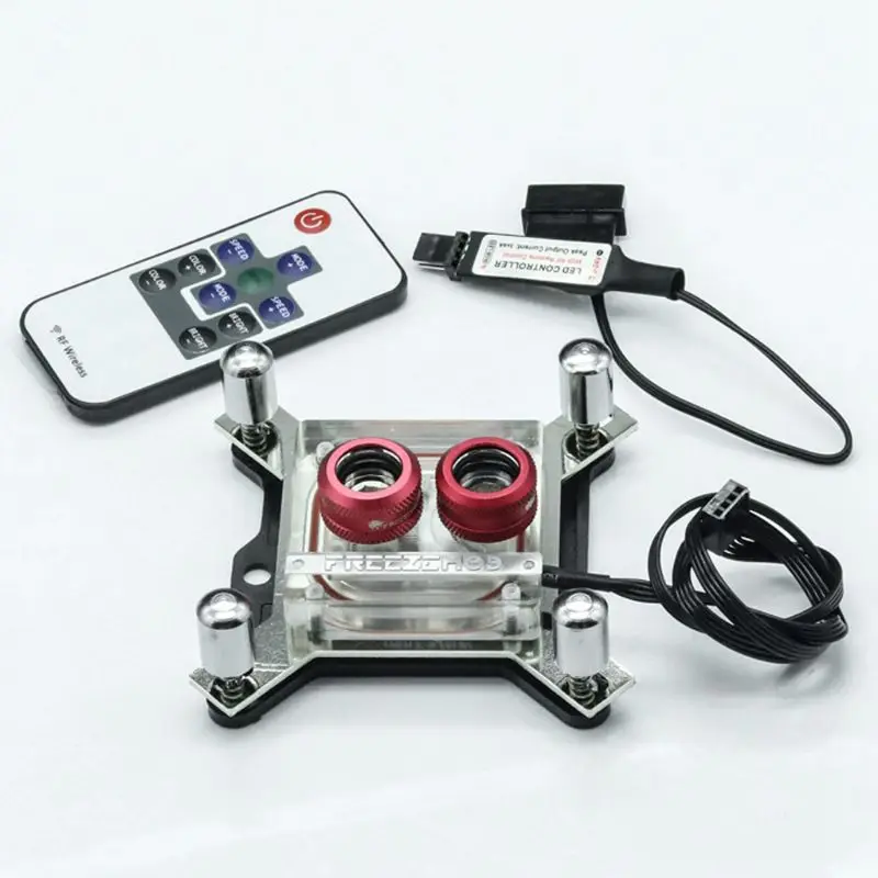 G1/4 Thread Waterblock Acrylic Copper Water Cooling CPU Radiator Heatsink Block New | Компьютеры и офис