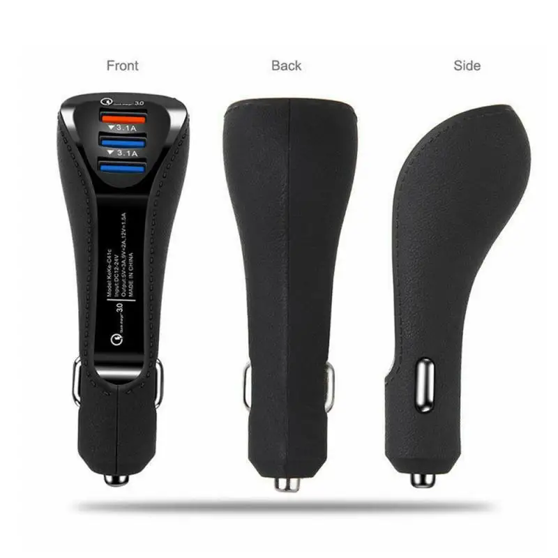 Автомобильное зарядное устройство с двумя USB портами и поддержкой быстрой