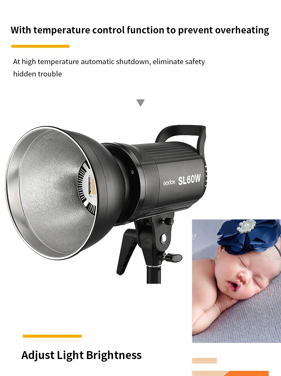 Godox светодиодный видео светильник SL-60W SL-100W SL-150W SL-200W 5600K видео светильник непрерывного светильник на креплении Bowens для видеосъемки в студии Запись