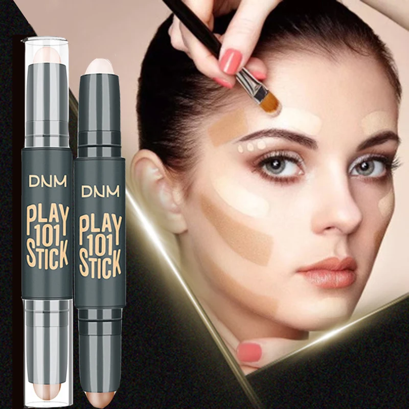 Основа для макияжа консилер с бронзатором крем карандаш хайлайтер темное