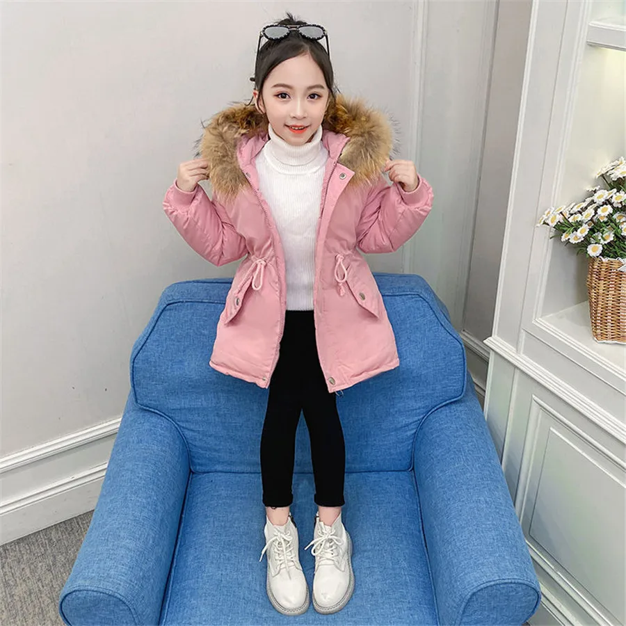 Детская зимняя пуховая куртка из хлопка новинка 2020 модная одежда для девочек