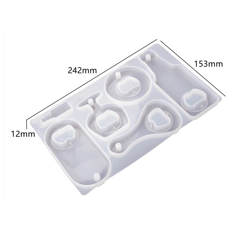 

DIY Crystal Epoxy Resin Mold Beer Spanner Bottle Opener Dry Flower Mirror Silicone Mold for Resin
