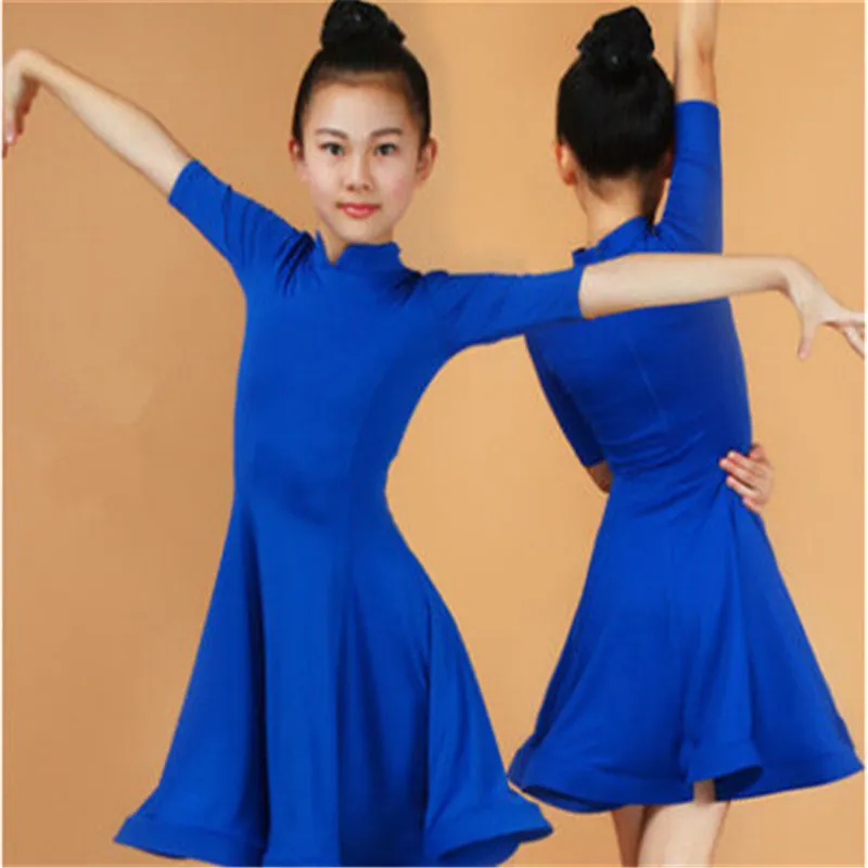Kids Dresses for Girls Latin Dance Dress Evening Party Stage Performance Clothing Fringe Ballroom Competition Costumes Set | Тематическая