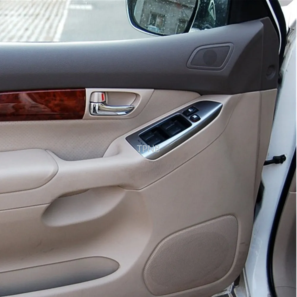 Крышка передней двери твитера из нержавеющей стали для Toyota Land Cruiser Prado 120 2003 2004 2005