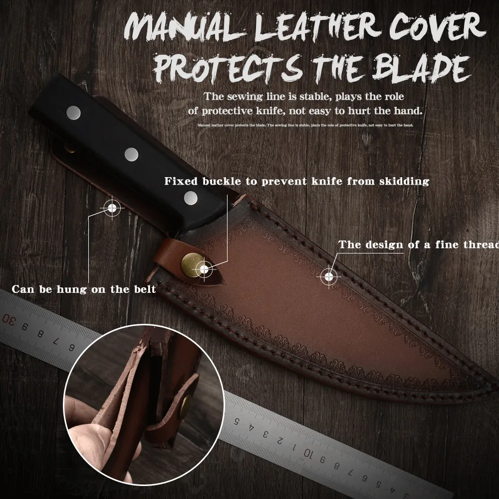 XYj ручная работа кованый шеф-нож из высокоуглеродистой стали мясник для