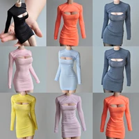 in stock 16 woman doll model clothes accessories 12 inch body body can be used open chest t shirt long bottoming dress
