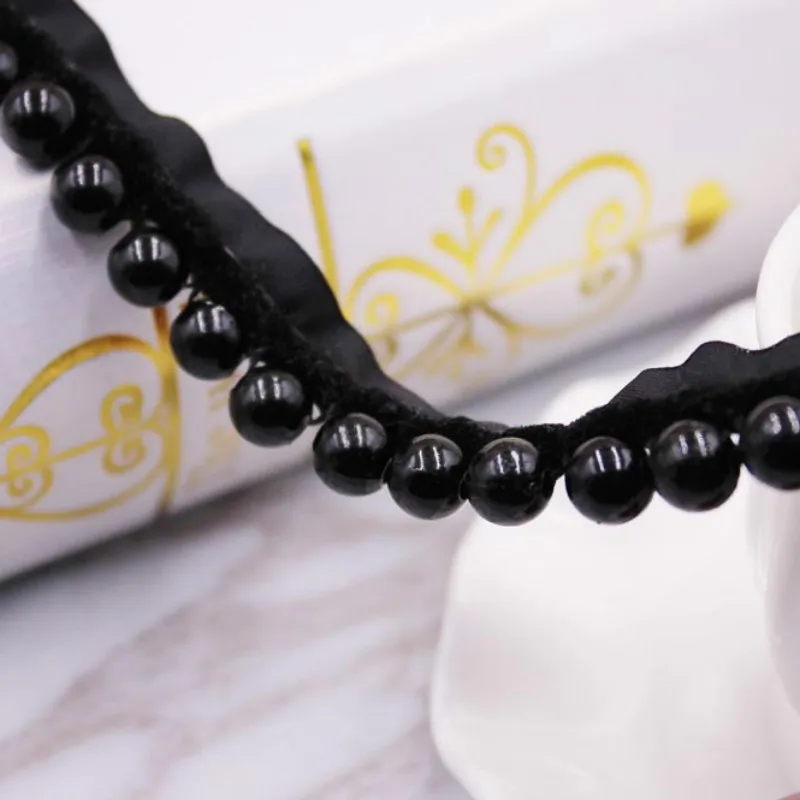 9 ярдов Прямая поставка от производителя односторонняя жемчужная кружевная