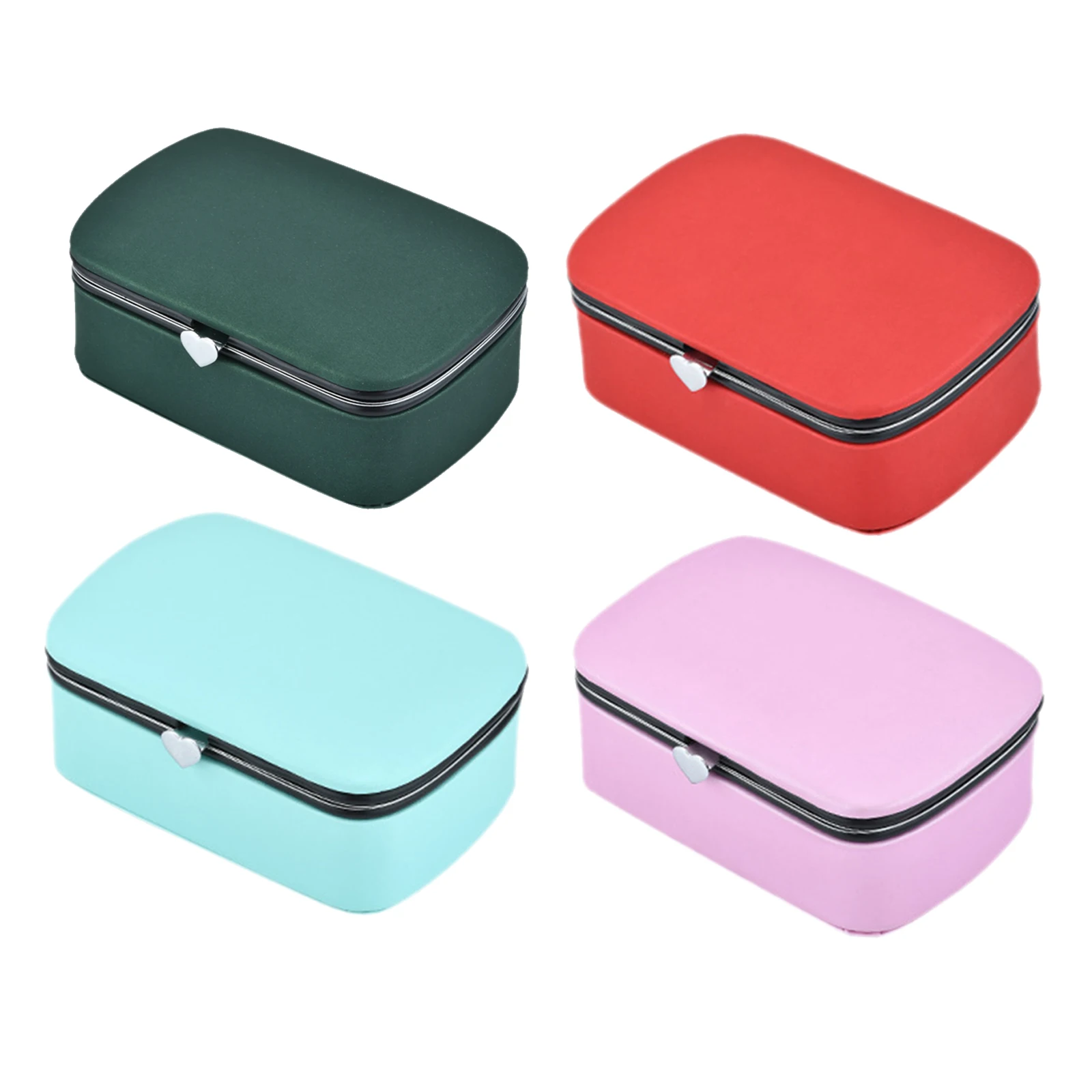 

Girls Wooden Square Jewellery Box Velvet Liner, Makeup Earrings Storage Holder Multipurpose