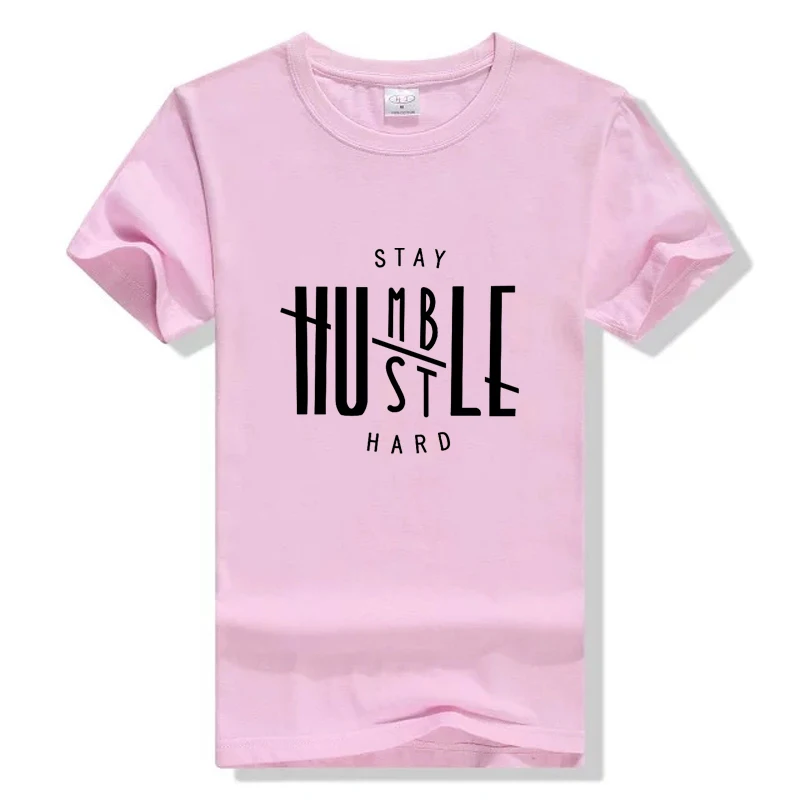Милый оставайся скромным Hustle жесткий футболка Кристиан Для женщин забавные